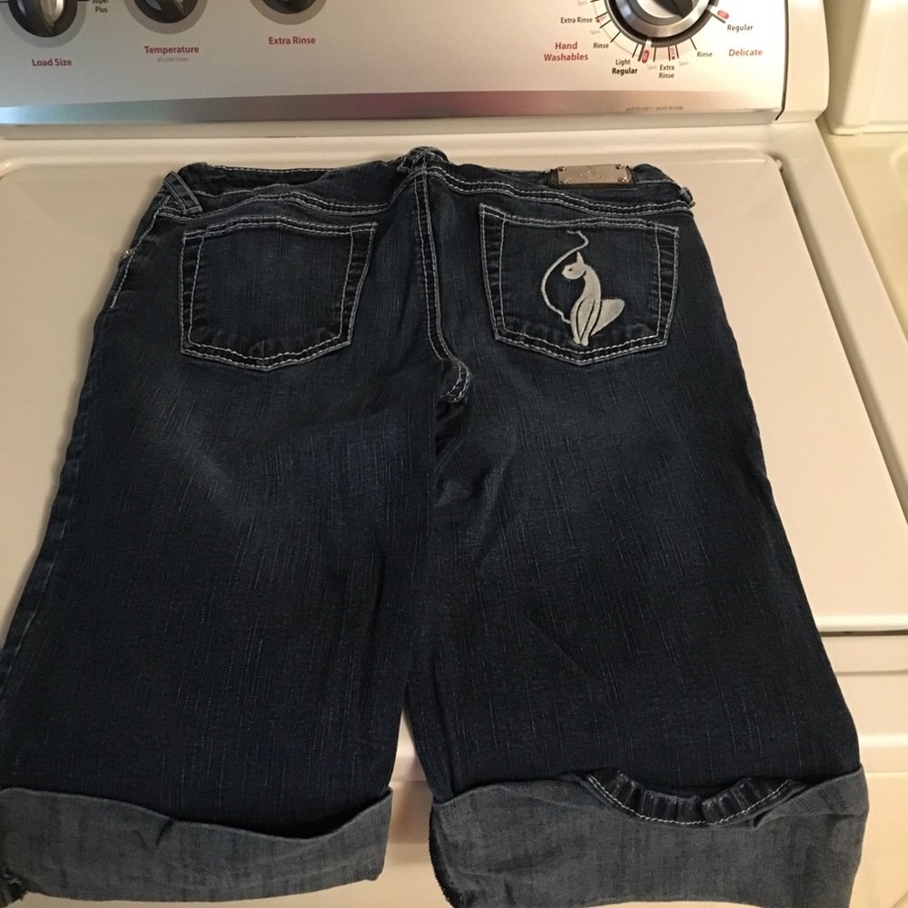 Baby Phat Bermuda jean shorts